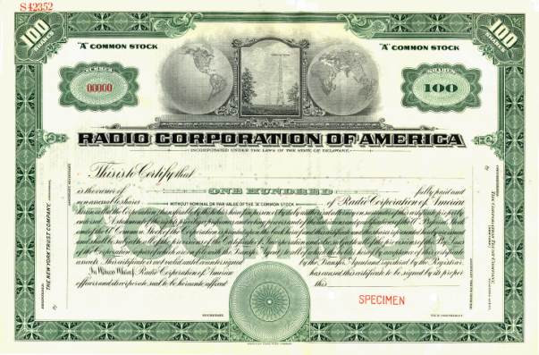 Radio Corporation of America 1924 ( Early RCA )