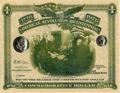 American Revolution Bicentennial 1776 - 1976 - Scripophily
