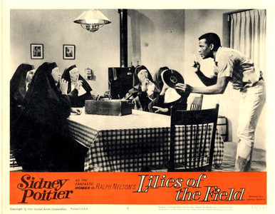Lilies of the Field Lobby Card Starring Sidney Poitier - 1963 ...