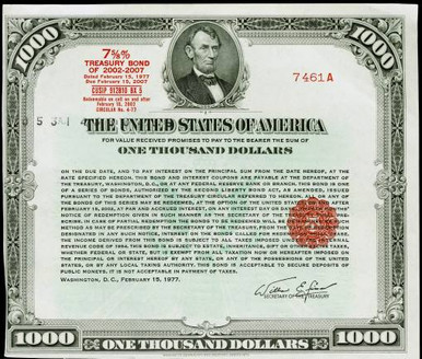 municipal bond certificate