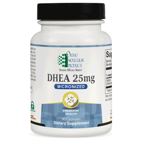 Ortho Molecular DHEA 25 Mg Micronized 90 Ct (front)
