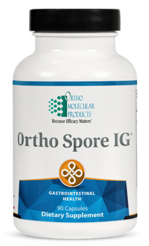 Ortho Molecular Ortho Spore IG 90 capsules (front)