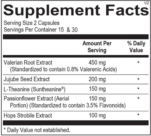Ortho Molecular Botanicalm PM 60 Caps (back)