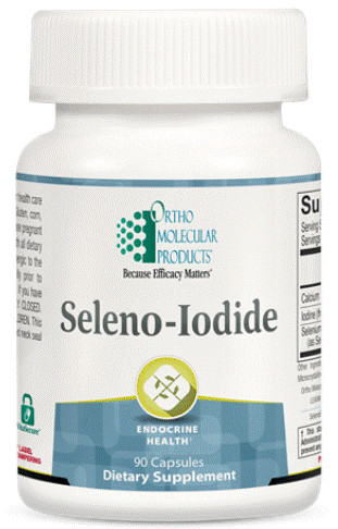 Ortho Molecular Seleno Iodide 90 Caps (front)