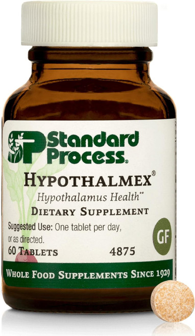 Standard Process Hypothalmex - Whole Food Brain Support and Brain Health with Magnesium Citrate and Calcium - 60 Tablets
