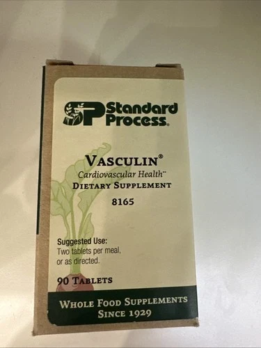 Standard Process - Whole Food Heart Health and Vasculin Antioxidant with Thiamine, Vitamin B6, Niacin, Calcium, Vitamin C, Vitamin E, and Vitamin B12-90 Tablets