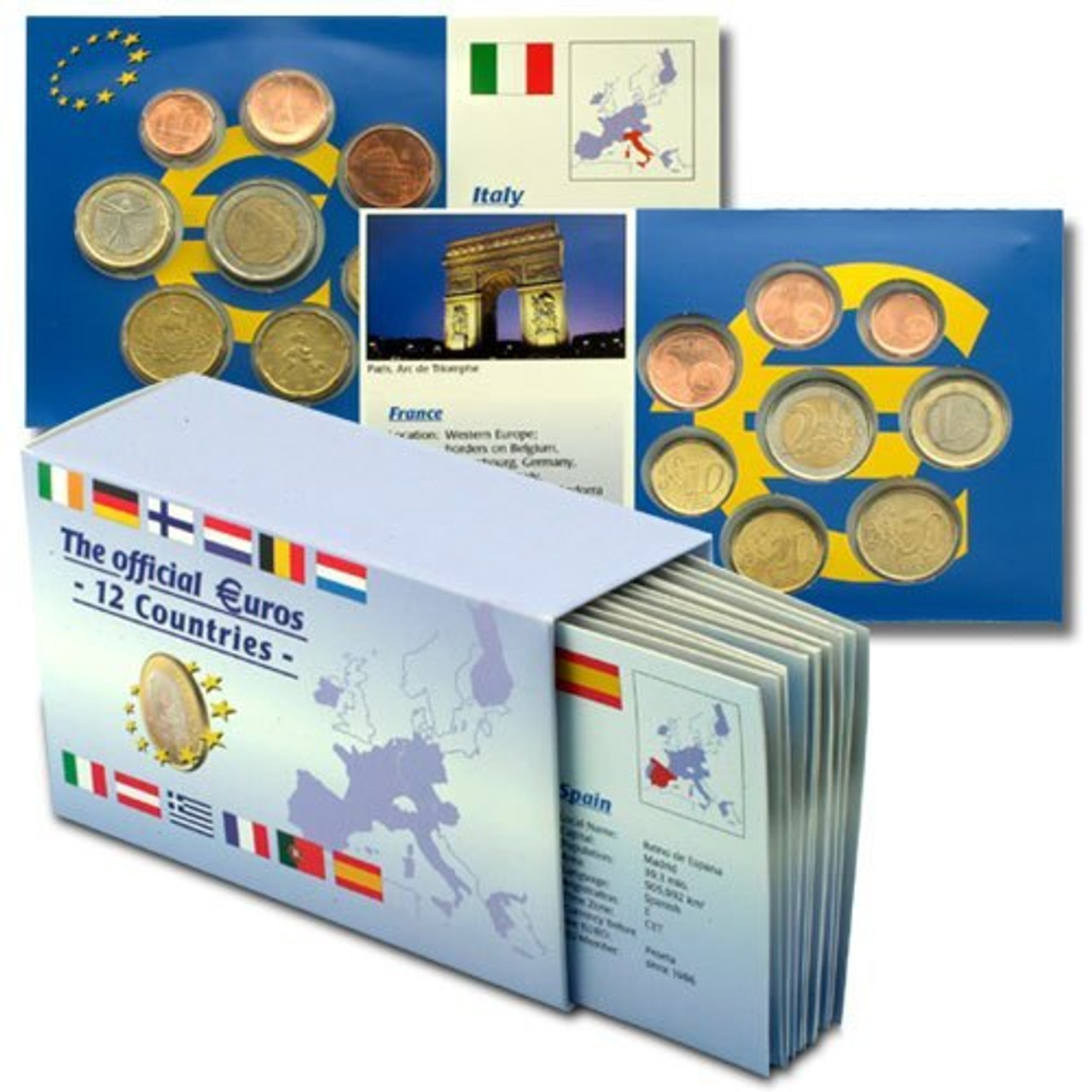 12pieces Euro 1 Cent Coin Twelve Europe Countries Brand New - Non