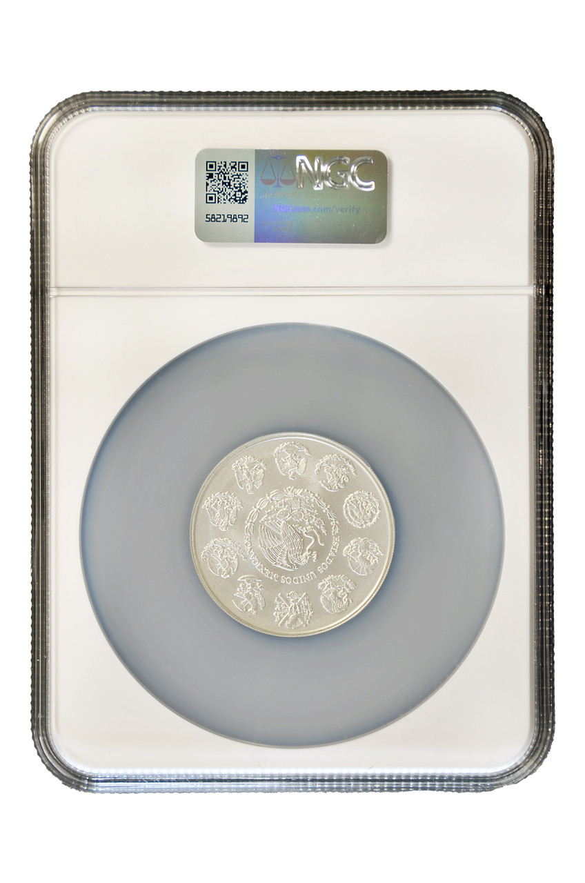 Mexico 2025 Libertad 2 oz Silver BU Coin - NGC MS-69 - First Day