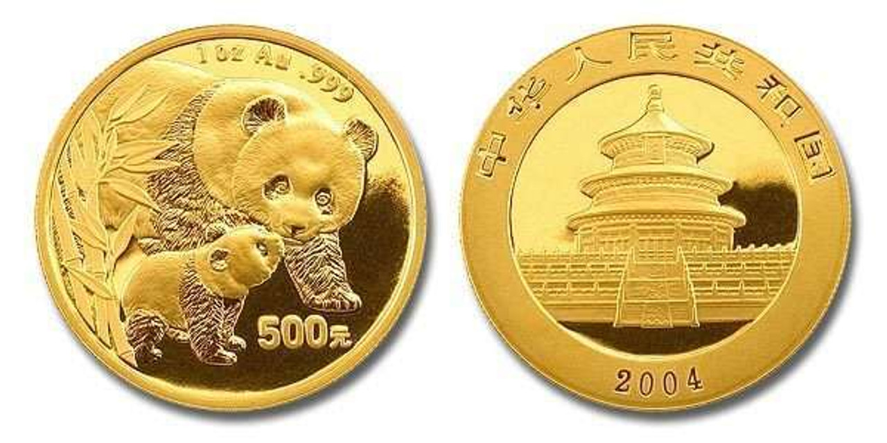 China 2004 Panda 1 oz Gold BU Coin