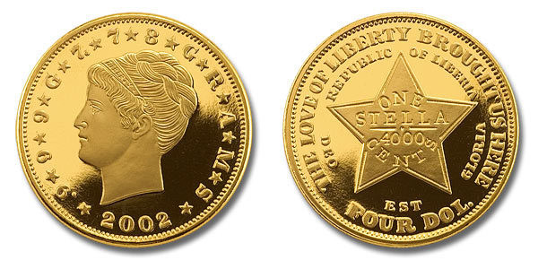 Stella Tribute Error $4 Coin Proof - Panda America Corporation