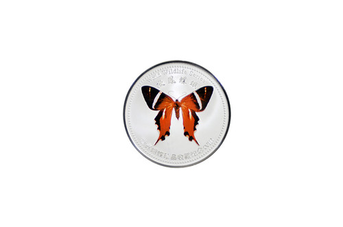 China 2022 Butterfly Colorful Medal Series VII - Staudinger's Longtail - From Chen Baocai Butterfly Museum