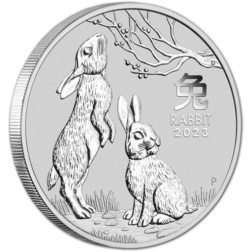 Australia 2023 Year of the Rabbit Silver BU Coin - Series III