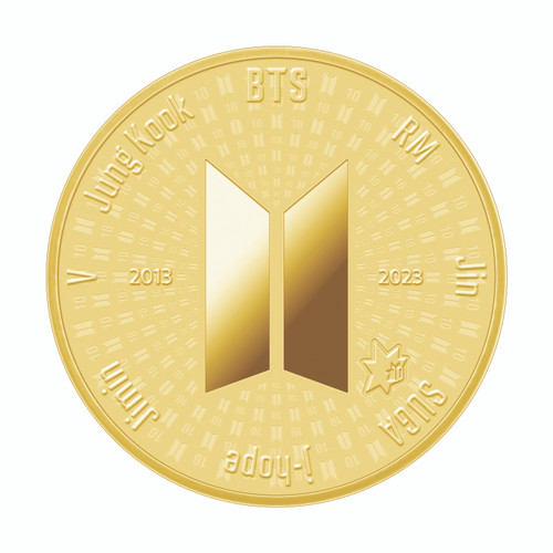 South Korea 2023 1 oz Gold Proof Commemorative - BTS 10th Anniversary - Series I