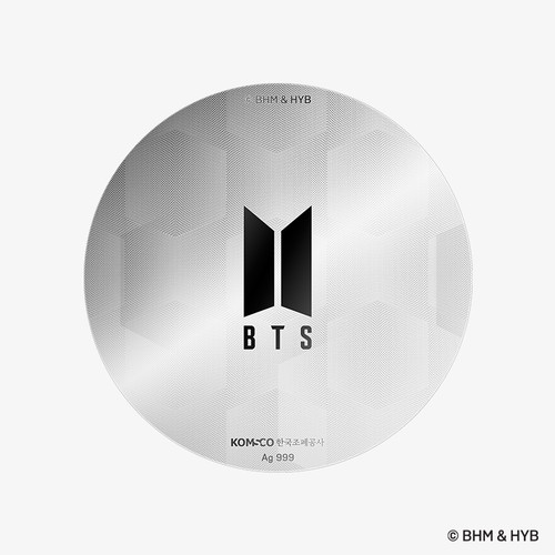 South Korea 2023 BTS 10th Anniversary Silver Proof Commemorative of j-hope - Series II - Round CD Shape