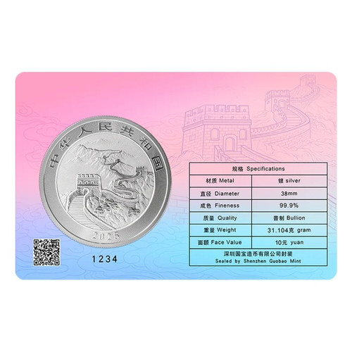 China 2025 Dragon 1 oz Silver BU Coin - Tokyo City Edition