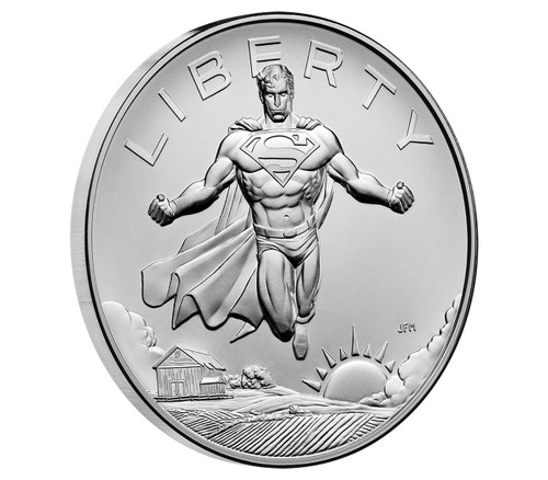 USA 2025 Comic Art One Ounce Silver Medal – Superman™