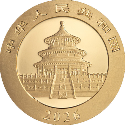 China 2026 Panda 8 grams Gold BU Coin