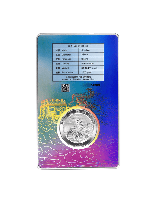 China 2026 Dragon 1 oz Silver BU Coin - Singapore City Card Edition