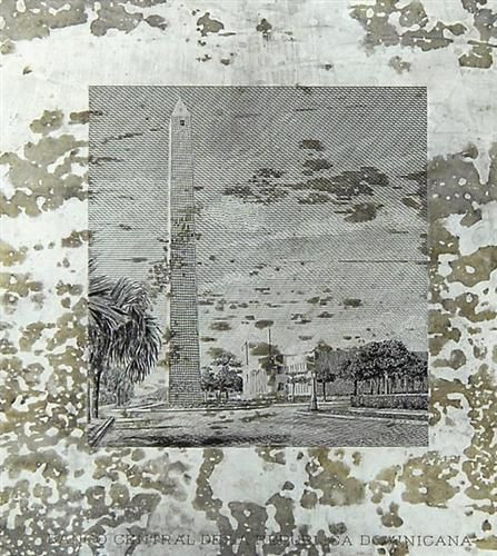 Dominican Republic 1947 Obelisk of Ciudad Trujillo - Currency Vignette Plate