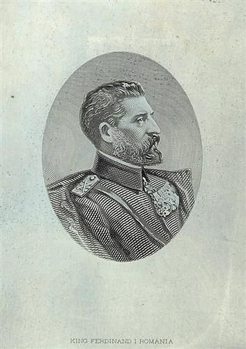 Romania 1865 King Ferdinand I of Romania - Portrait Vignette
