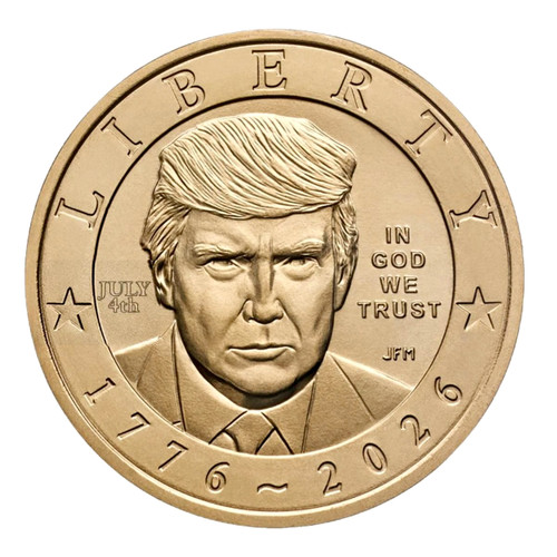 USA 2026 Semiquincentennial President Donald J. Trump $1 Coin (P) July 4th Privy- Single coin