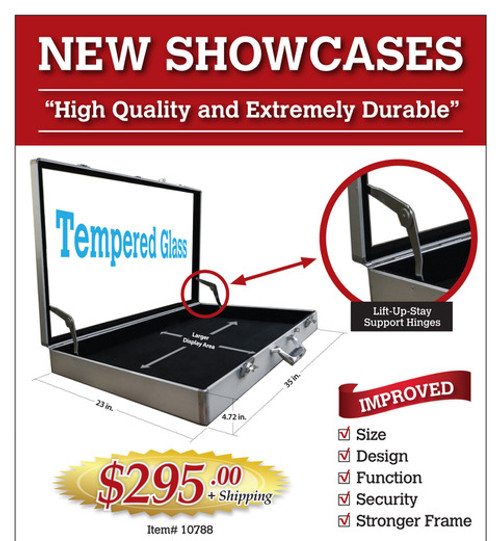 Tempered Glass Display Showcase for Trade Shows and More