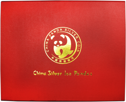 Box - China 1989-Present Panda 1 oz Silver BU or Proof 40-Coin Presentation Box