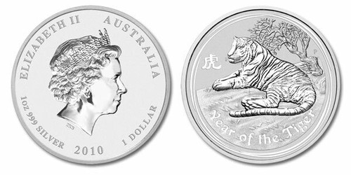 Australia 2015 Year of the Goat 1 oz Silver BU Coin - Series II