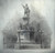 Mexico 1877 Statue of Christopher Columbus - Vignette Plate