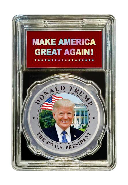 USA 2025 Donald Trump Silver Plated Commemorative - the 47th