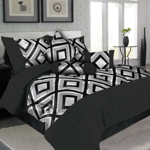 Lavish Home 7 Piece Queen Barcelona Comforter Set