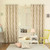 Grey Wave Printed Room Darkening Grommet Curtains