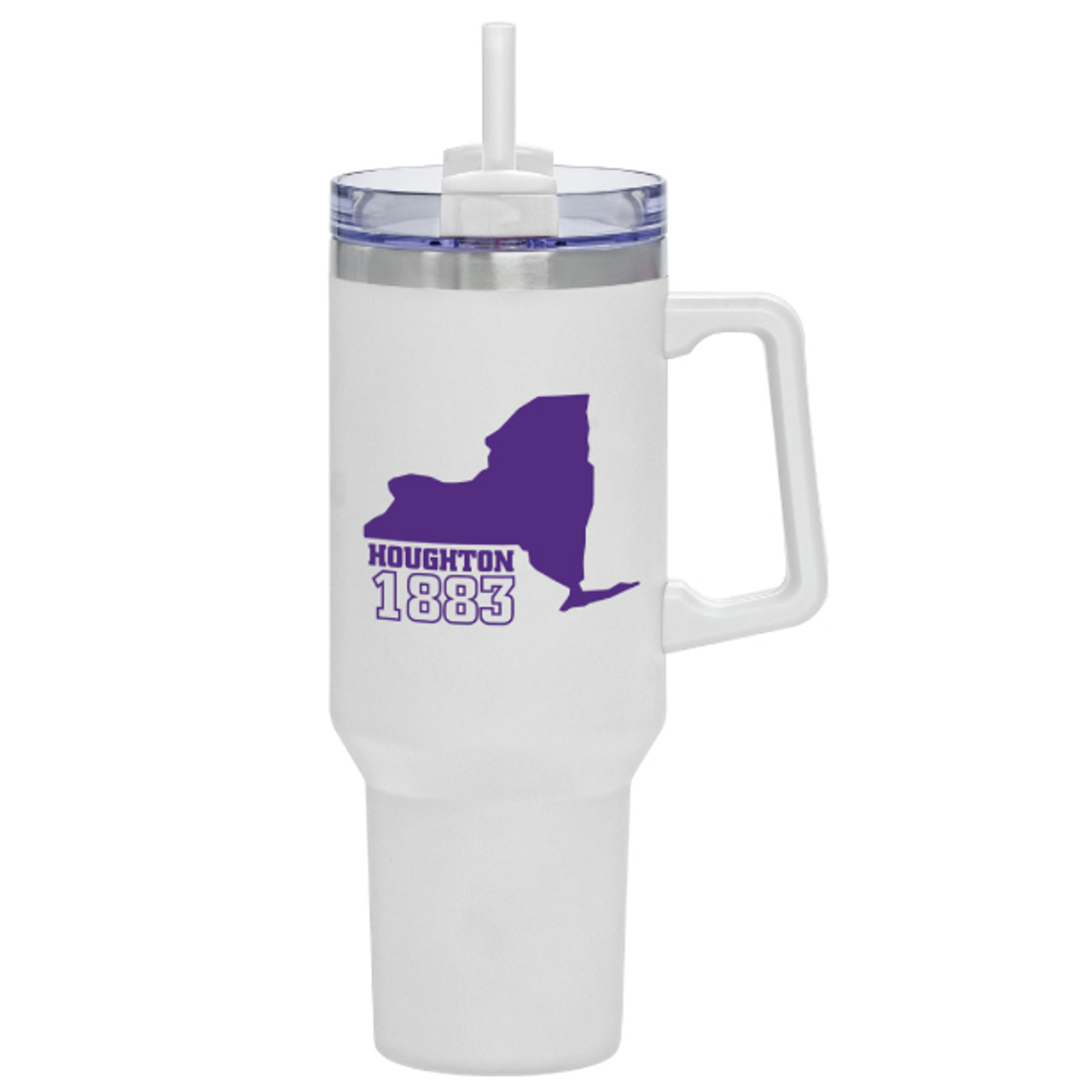 40 Oz Tumbler With Handle And Straw