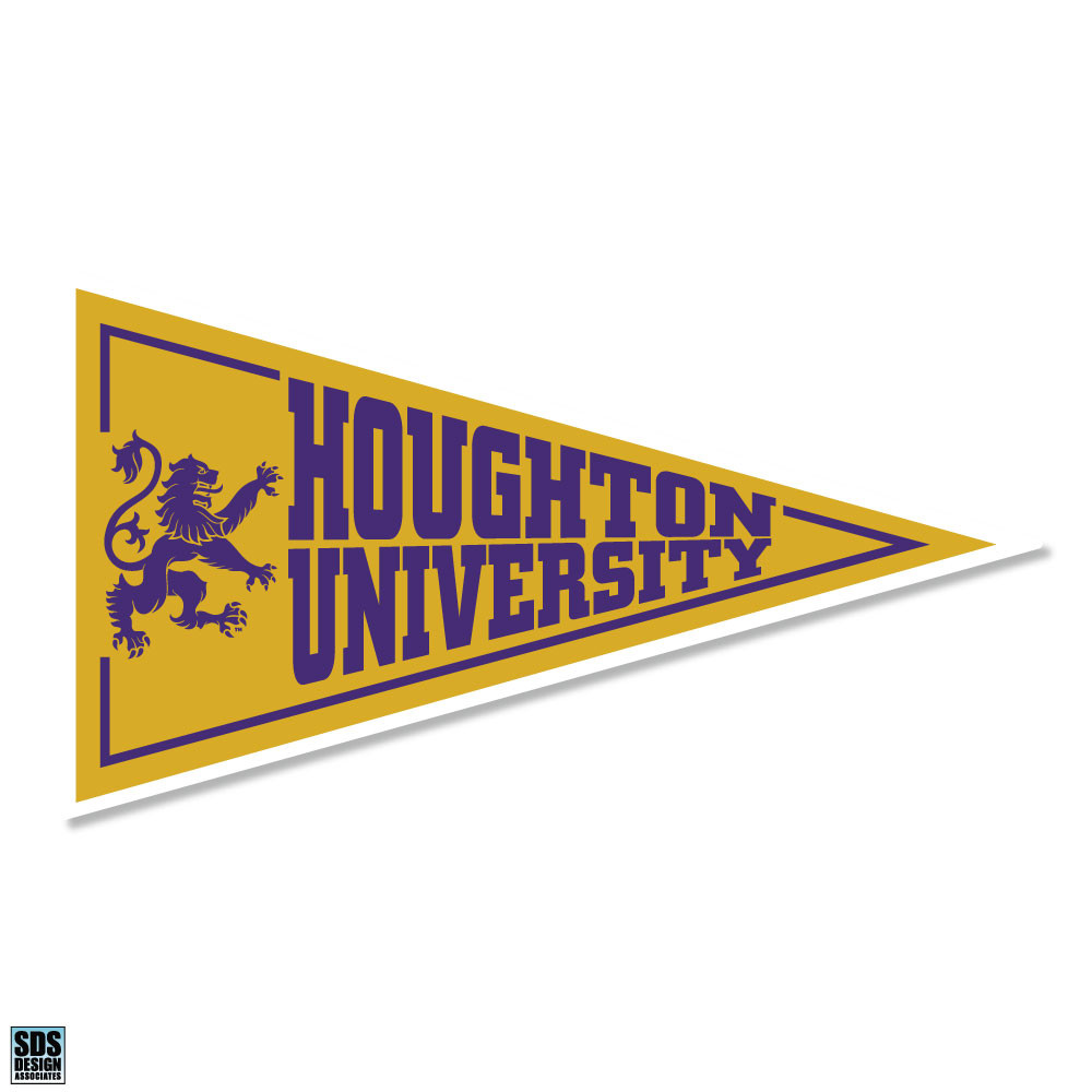 Houghton University Pennant Decal - The Highlanders Shop