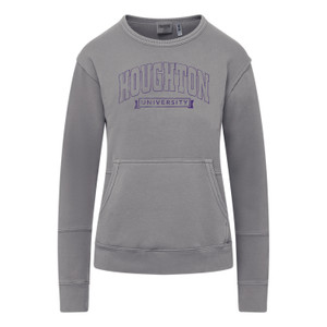 gray crew with purple Houghton University