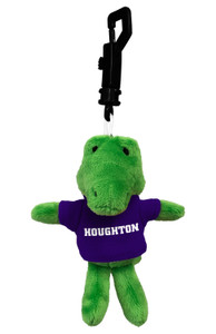frog keychain wearing purple Houghton tee
