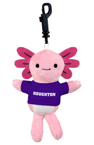 Axolotl  keychain with purple Houghton tee