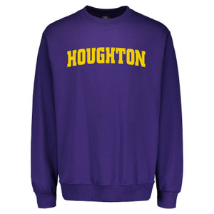 purple crew with gold Houghton on chest purple crew with gold Houghton on chest
