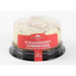3" strawberry New York style cheesecake
