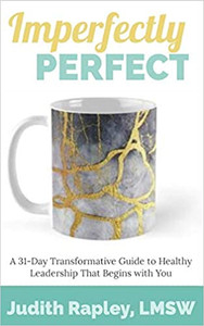 Imperfectly Perfect book cover white background with coffee mug
