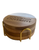 marble and wooden coaster with Houghton University in gold holder