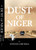 Dust of Niger book jacket with black and sand colors and a truck with a small picture of Africa