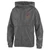 gray 1/4 zip youth jacket with purple and gold rampant lion and Houghton Highlanders on the left chest