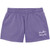 purple shorts with white Houghton University on left leg