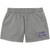 gray shorts with white Houghton University on left leg
