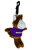 horse keychain with purple Houghton tee