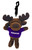 moose keychain wearing purple Houghton tee
