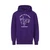 purple hoodie with white "Houghton University" arched above two riders; "Equestrian" sits under the design.