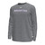 gray longsleeve tee with white and purple Houghton and Under Armour logo on the chest
