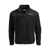 black full zip jacket with purple and white Houghton University embroidered on left chest